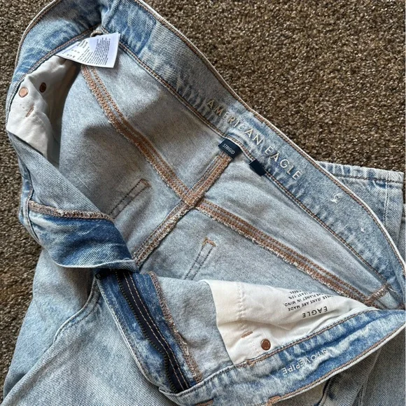 Strigid Ripped High Wasted Stovepipe Jeans - 10 - American Eagle - Picture 4 of 13